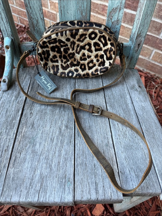 Myra Bag Handbags - Myra Bag Paradigm Shift Swing Leopard Print Crossbody Bag - Faux Haircalf